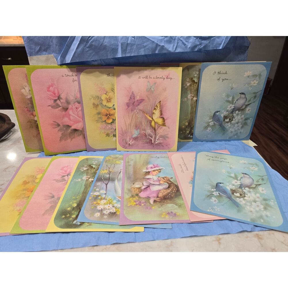 Vintage Greeting Cards Birthday Getwell Friendship Thinking of you  Anniversary